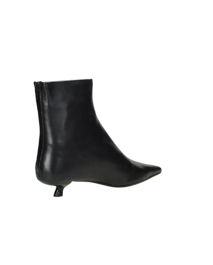 JVAM Genoa40026 Tronchetto donna con zip in pelle Nero