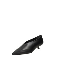 JVAM Grant40177 Décolleté accollata "kitten heels" in pelle Nero
