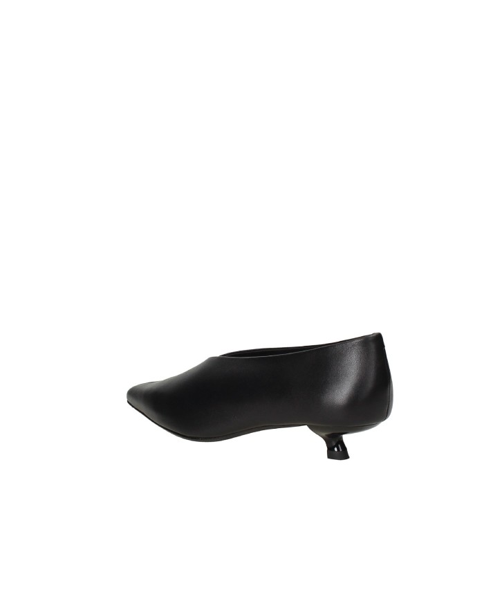 JVAM Grant40177 Décolleté accollata "kitten heels" in pelle Nero