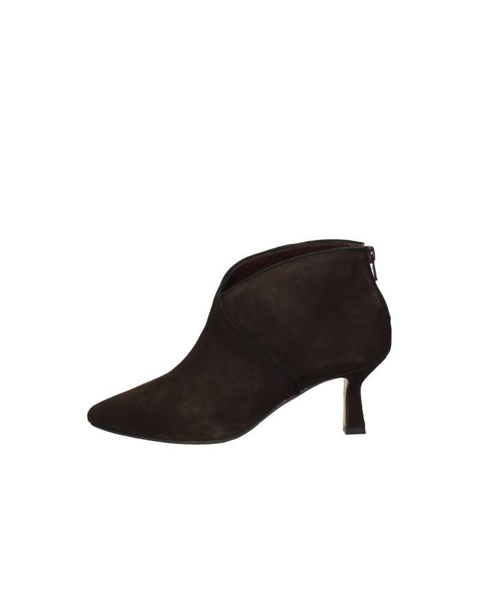 L'Arianna TR1662 Tronchetto donna con zip in camoscio Testa Moro