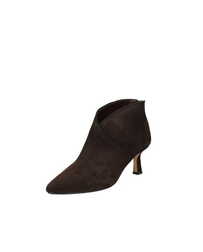 L'Arianna TR1662 Tronchetto donna con zip in camoscio Testa Moro