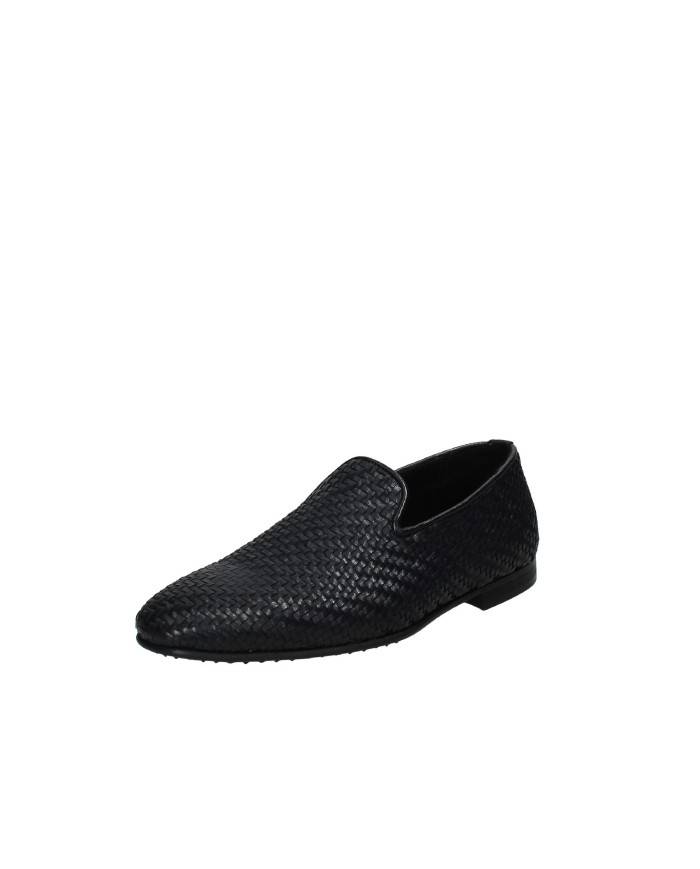 Pawelk's 19037 Mocassino in pelle intrecciata Nero Pawelk's 19037 Mocassino in pelle intrecciata Nero