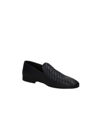 Pawelk's 19037 Mocassino in pelle intrecciata Nero