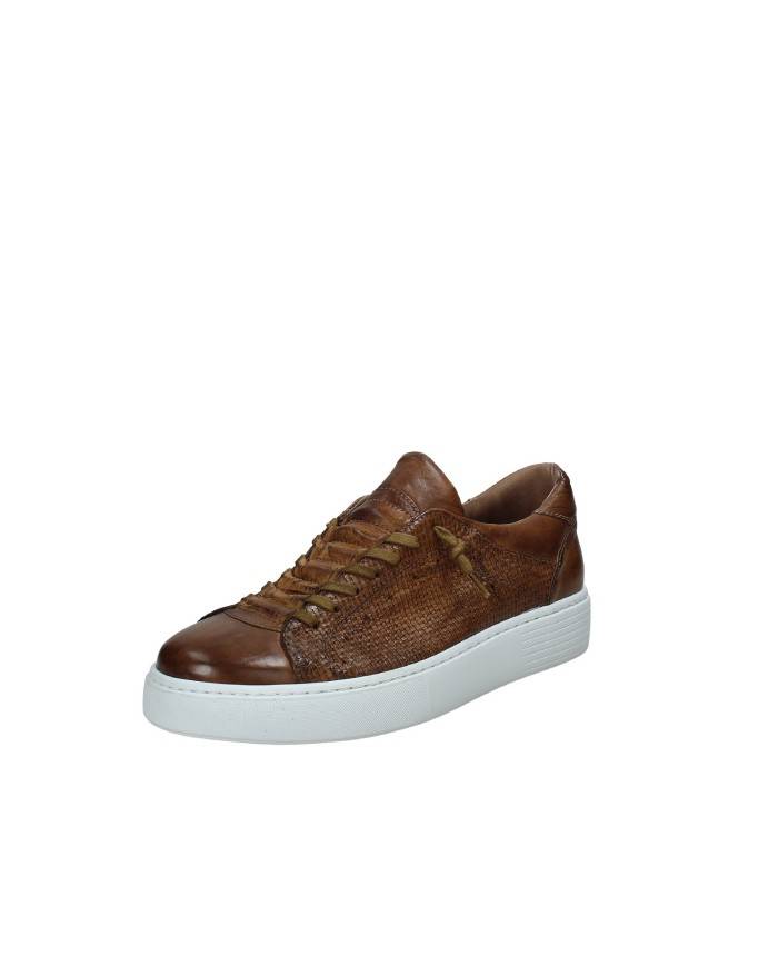 Pawelk's 20620 Sneaker in pelle con intreccio Tan Pawelk's 20620 Sneaker in pelle con intreccio Tan