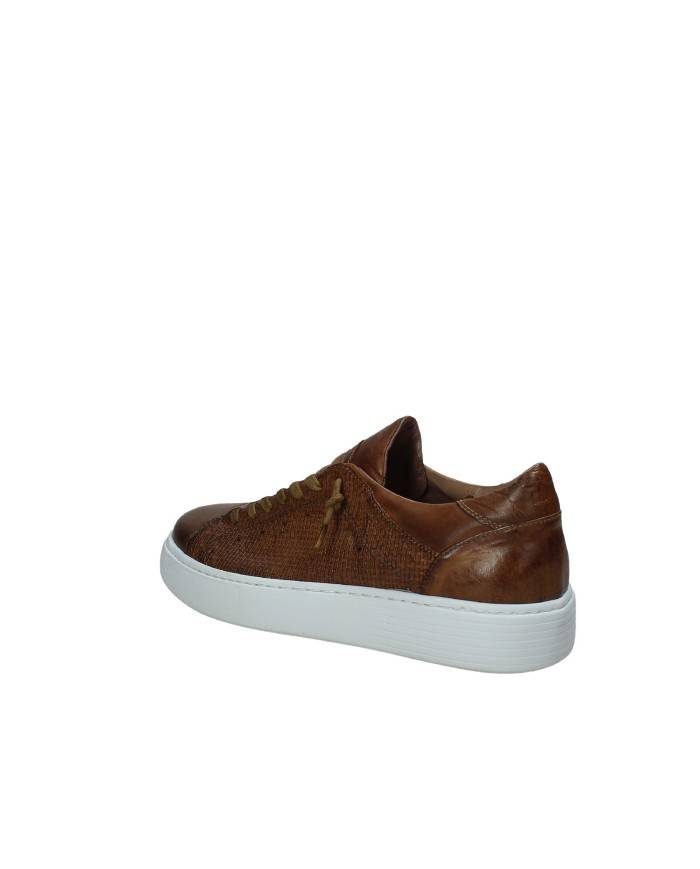 Pawelk's 20620 Sneaker in pelle con intreccio Tan Pawelk's 20620 Sneaker in pelle con intreccio Tan