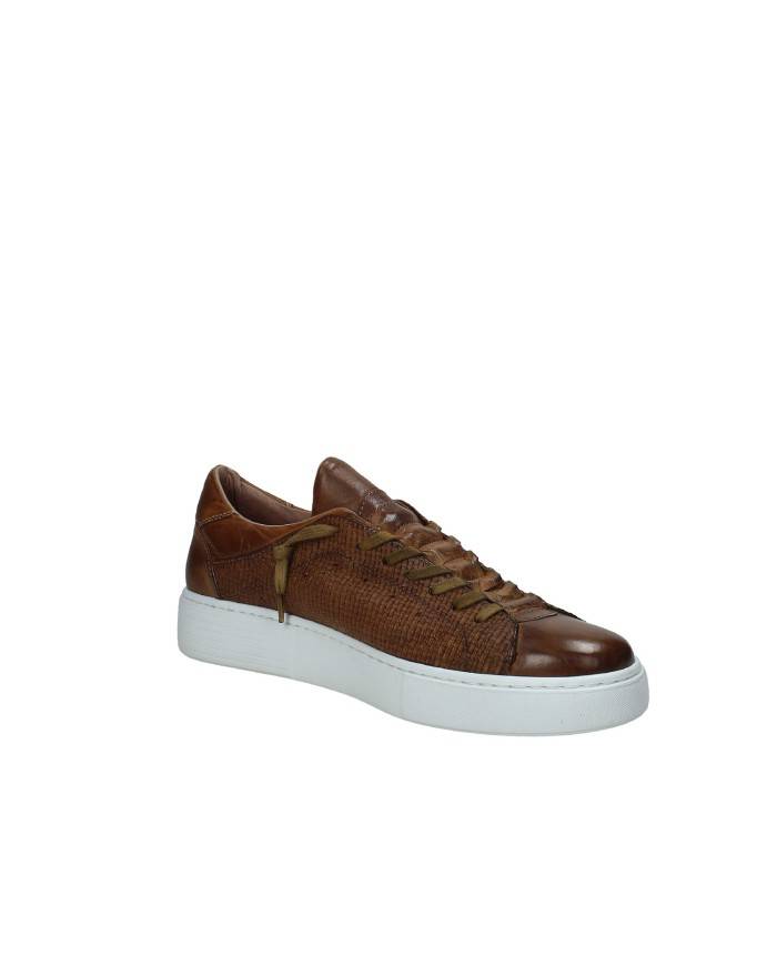 Pawelk's 20620 Sneaker in pelle con intreccio Tan Pawelk's 20620 Sneaker in pelle con intreccio Tan