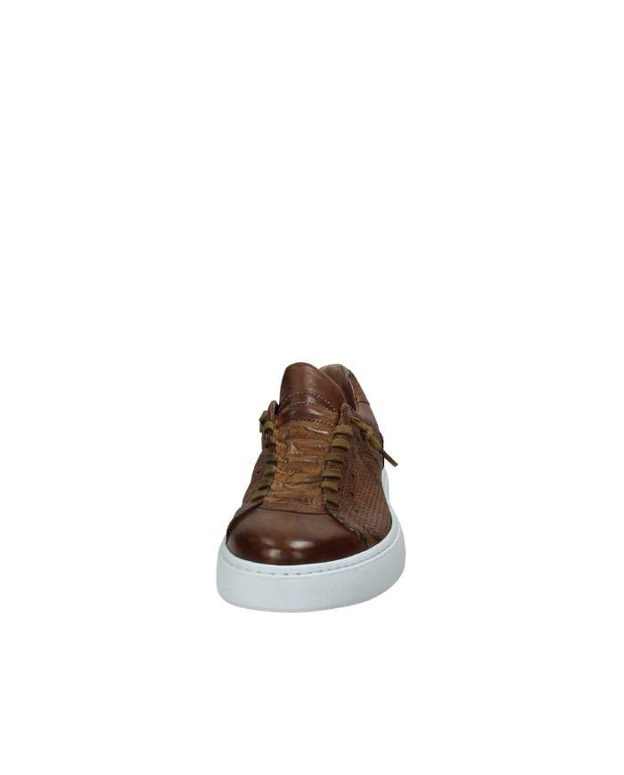 Pawelk's 20620 Sneaker in pelle con intreccio Tan Pawelk's 20620 Sneaker in pelle con intreccio Tan