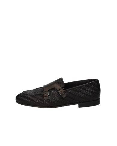 Pawelk's 22181 Mocassino in pelle intrecciata con due fibbie Testa Moro Pawelk's 22181 Mocassino in pelle intrecciata con due fibbie Testa Moro
