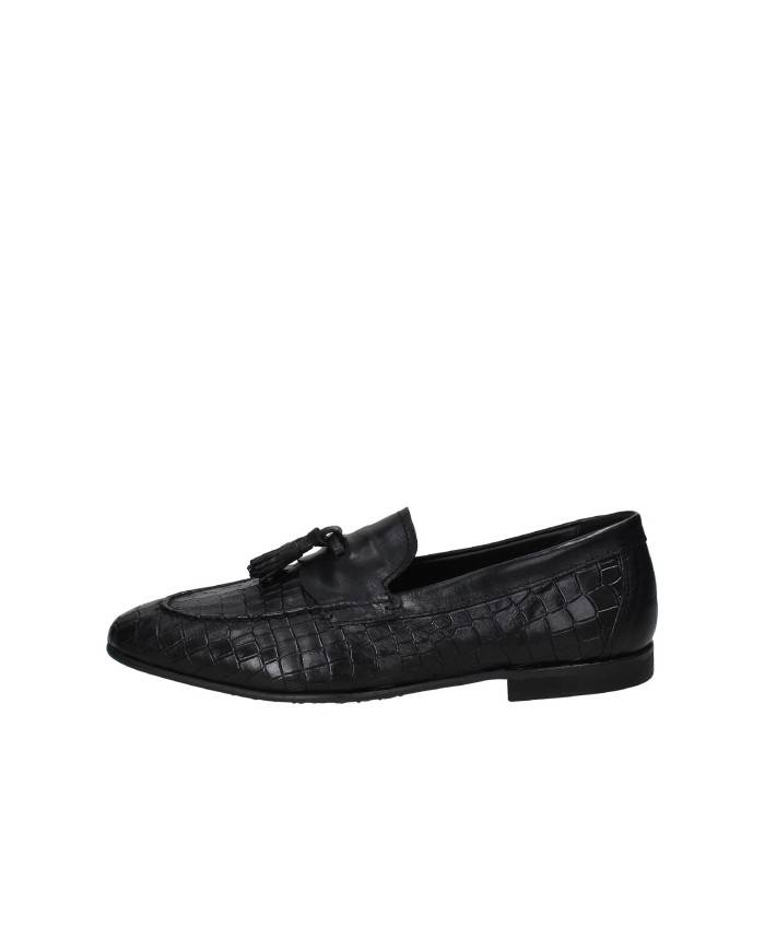 Pawelk's 25202 Mocassino in pelle stampa coccodrillo con nappine Nero Pawelk's 25202 Mocassino in pelle stampa coccodrillo con nappine Nero