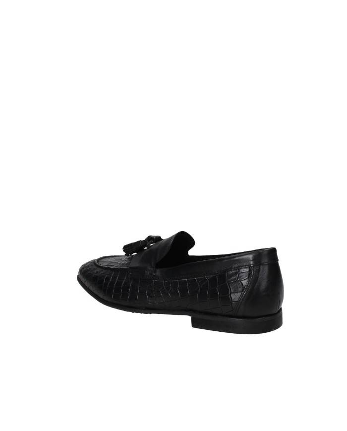 Pawelk's 25202 Mocassino in pelle stampa coccodrillo con nappine Nero Pawelk's 25202 Mocassino in pelle stampa coccodrillo con nappine Nero