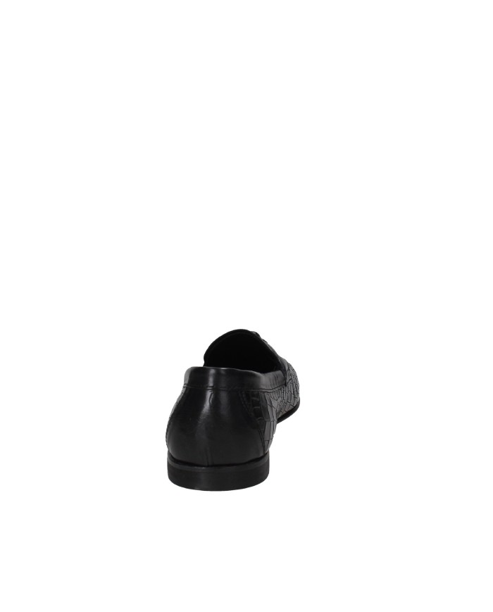 Pawelk's 25202 Mocassino in pelle stampa coccodrillo con nappine Nero Pawelk's 25202 Mocassino in pelle stampa coccodrillo con nappine Nero