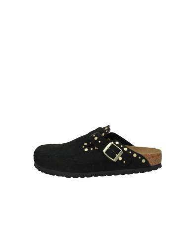 Birkenstock Boston Rivet.1030491 Sabot Boston con rivetti in camoscio Nero Birkenstock Boston Rivet.1030491 Sabot Boston con rivetti in camoscio Nero