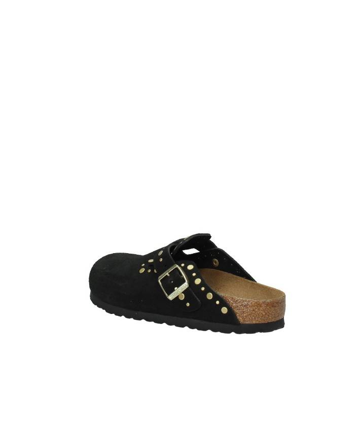 Birkenstock Boston Rivet.1030491 Sabot Boston con rivetti in camoscio Nero Birkenstock Boston Rivet.1030491 Sabot Boston con rivetti in camoscio Nero