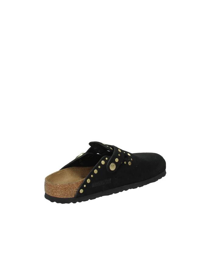 Birkenstock Boston Rivet.1030491 Sabot Boston con rivetti in camoscio Nero Birkenstock Boston Rivet.1030491 Sabot Boston con rivetti in camoscio Nero
