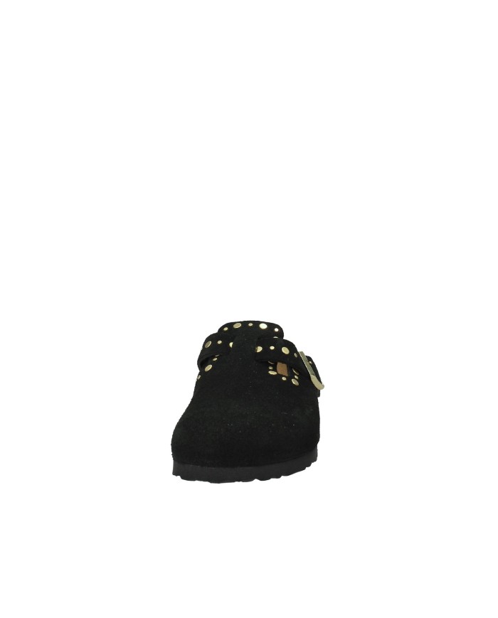 Birkenstock Boston Rivet.1030491 Sabot Boston con rivetti in camoscio Nero Birkenstock Boston Rivet.1030491 Sabot Boston con rivetti in camoscio Nero