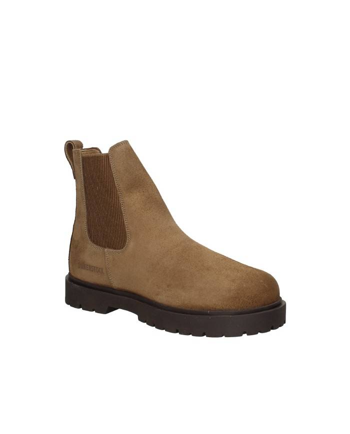 Birkenstock Highwood.1030115 Stivaletto da uomo con elastici in camoscio Tabacco Birkenstock Highwood.1030115 Stivaletto da uomo con elastici in camoscio Tabacco