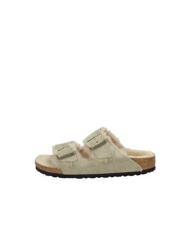 Birkenstock Arizona Shearling.1028293 Sandali Arizona con pelliccia in camoscio Taupe Birkenstock Arizona Shearling.1028293 Sandali Arizona con pelliccia in camoscio Taupe