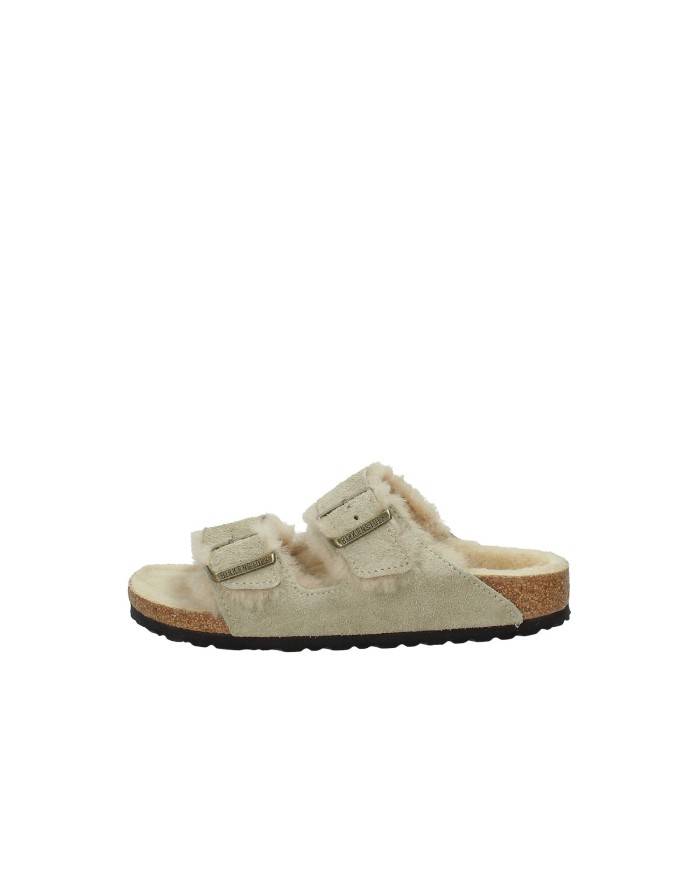 Birkenstock Arizona Shearling.1028293 Sandali Arizona con pelliccia in camoscio Taupe Birkenstock Arizona Shearling.1028293 Sandali Arizona con pelliccia in camoscio Taupe