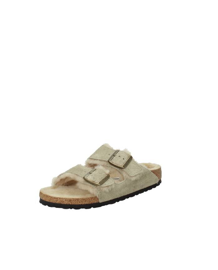 Birkenstock Arizona Shearling.1028293 Sandali Arizona con pelliccia in camoscio Taupe Birkenstock Arizona Shearling.1028293 Sandali Arizona con pelliccia in camoscio Taupe