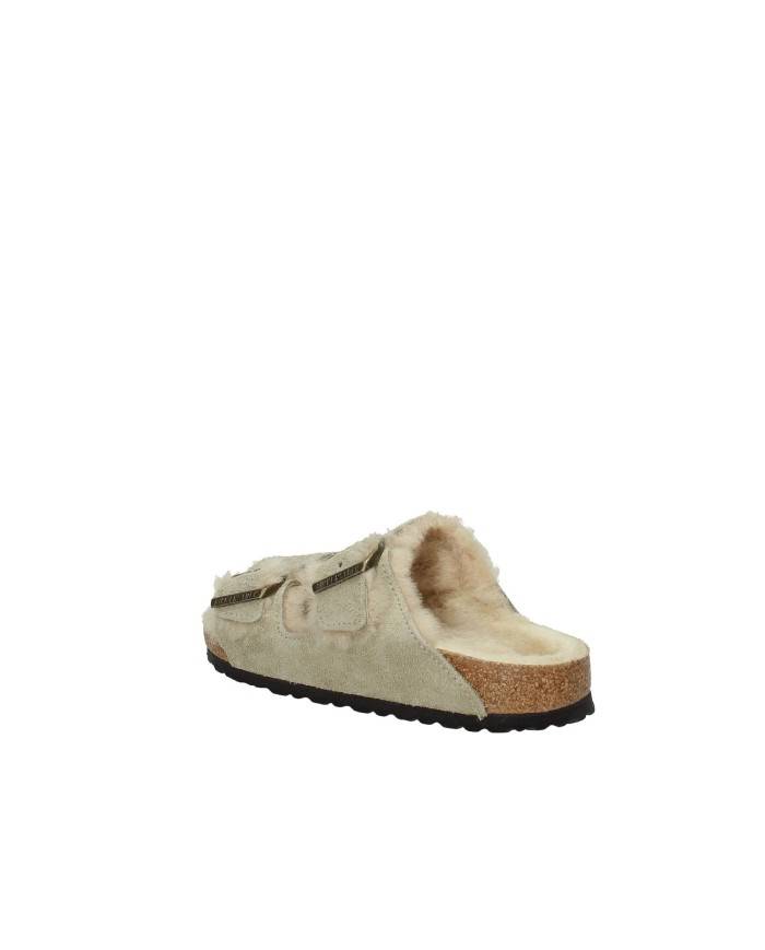 Birkenstock Arizona Shearling.1028293 Sandali Arizona con pelliccia in camoscio Taupe Birkenstock Arizona Shearling.1028293 Sandali Arizona con pelliccia in camoscio Taupe