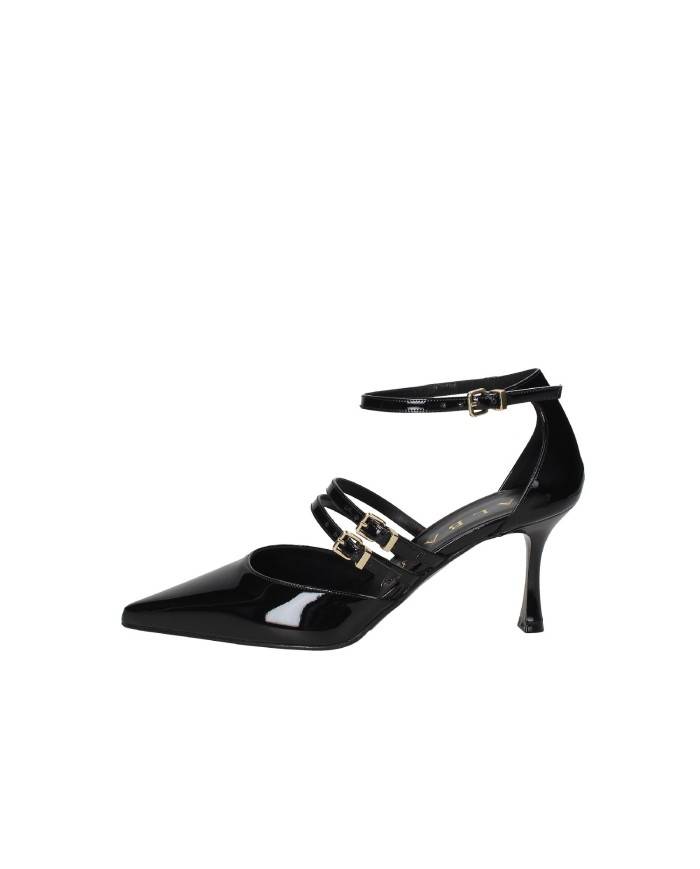 Albano 2945 Décolleté spezzato tre cinturini in vernice Nero Albano 2945 Décolleté spezzato tre cinturini in vernice Nero
