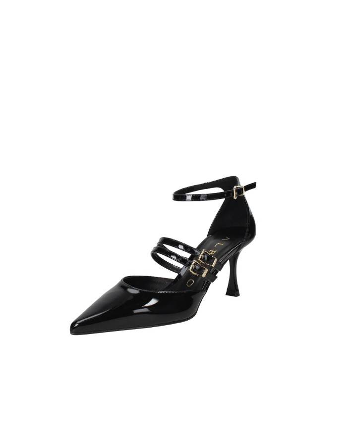 Albano 2945 Décolleté spezzato tre cinturini in vernice Nero Albano 2945 Décolleté spezzato tre cinturini in vernice Nero
