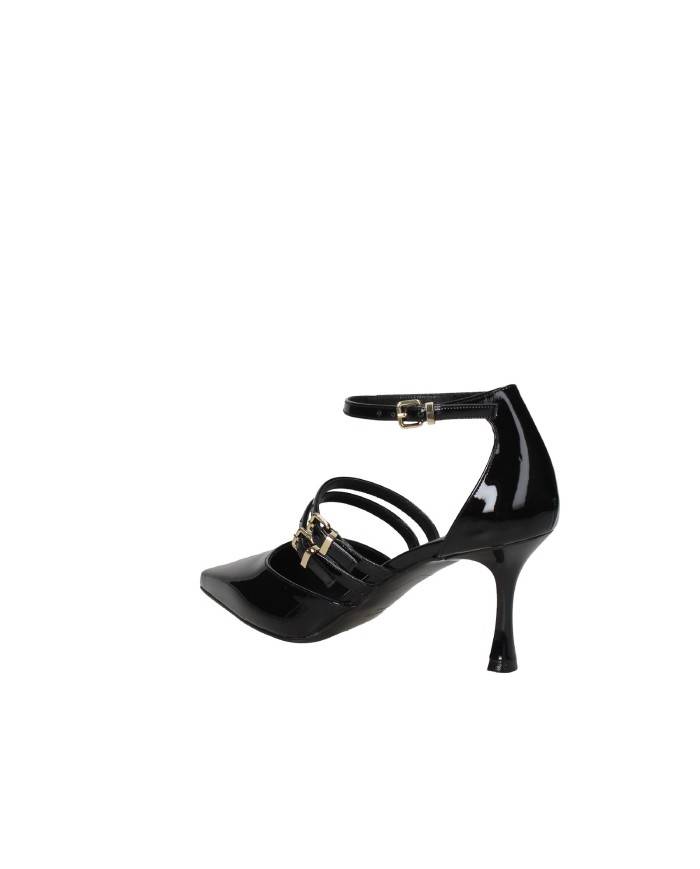 Albano 2945 Décolleté spezzato tre cinturini in vernice Nero Albano 2945 Décolleté spezzato tre cinturini in vernice Nero