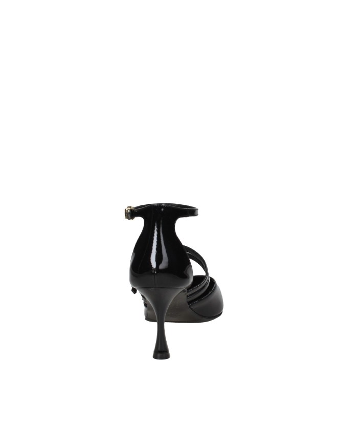 Albano 2945 Décolleté spezzato tre cinturini in vernice Nero Albano 2945 Décolleté spezzato tre cinturini in vernice Nero