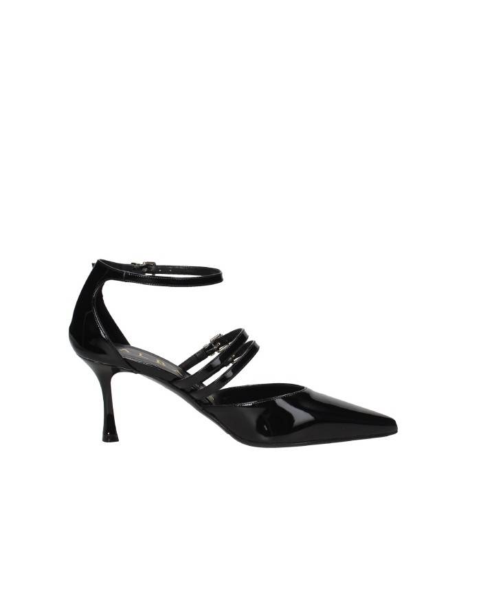 Albano 2945 Décolleté spezzato tre cinturini in vernice Nero Albano 2945 Décolleté spezzato tre cinturini in vernice Nero
