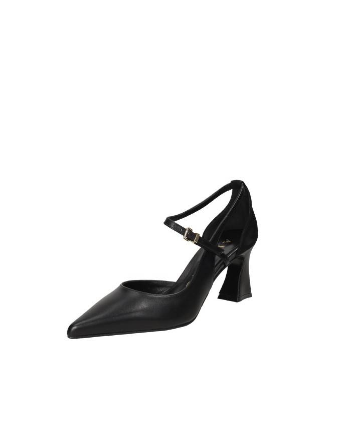 Albano 2915 Décolleté spezzato con cinturino in pelle e camoscio Nero Albano 2915 Décolleté spezzato con cinturino in pelle e camoscio Nero
