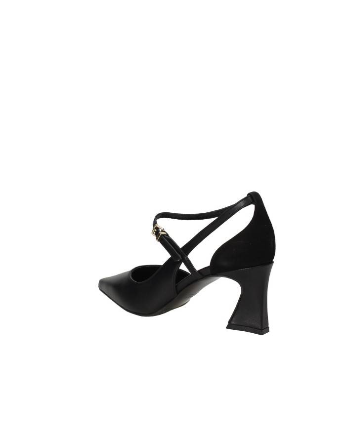 Albano 2915 Décolleté spezzato con cinturino in pelle e camoscio Nero Albano 2915 Décolleté spezzato con cinturino in pelle e camoscio Nero