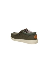 Hey Dude Shoes Paul Classic.337 Mocassino uomo in eco nabuk Verde Militare