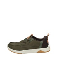 Hey Dude Shoes Wally Drift Classic Mocassino uomo tipo sneaker in eco pelle Verde Militare