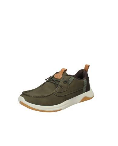 Hey Dude Shoes Wally Drift Classic Mocassino uomo tipo sneaker in eco pelle Verde Militare Hey Dude Shoes Wally Drift Classic Mocassino uomo tipo sneaker in eco pelle Verde Militare