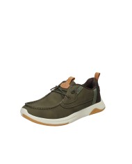 Hey Dude Shoes Wally Drift Classic Mocassino uomo tipo sneaker in eco pelle Verde Militare