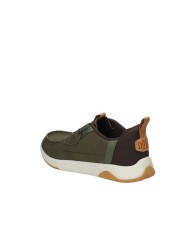 Hey Dude Shoes Wally Drift Classic Mocassino uomo tipo sneaker in eco pelle Verde Militare