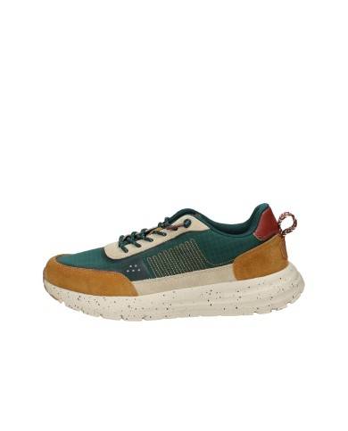Hey Dude Shoes Sirocco Alta Nylon Sneaker uomo slip-on in tessuto e camoscio Multi Tan Hey Dude Shoes Sirocco Alta Nylon Sneaker uomo slip-on in tessuto e camoscio Multi Tan