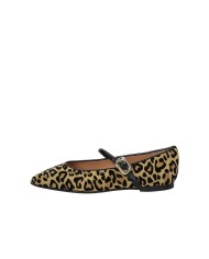 Il Borgo Firenze 5903 Ballerina con cinturino in velluto stampato Leopardo