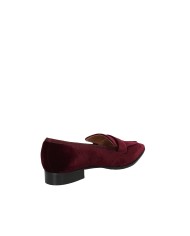Il Borgo Firenze 9217 Mocassino donna in velluto Bordeaux