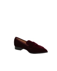 Il Borgo Firenze 9217 Mocassino donna in velluto Bordeaux