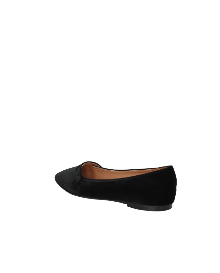 Il Borgo Firenze 5891 Ballerina slip-on con cinturino in velluto Nero
