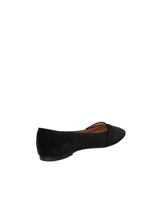 Il Borgo Firenze 5891 Ballerina slip-on con cinturino in velluto Nero