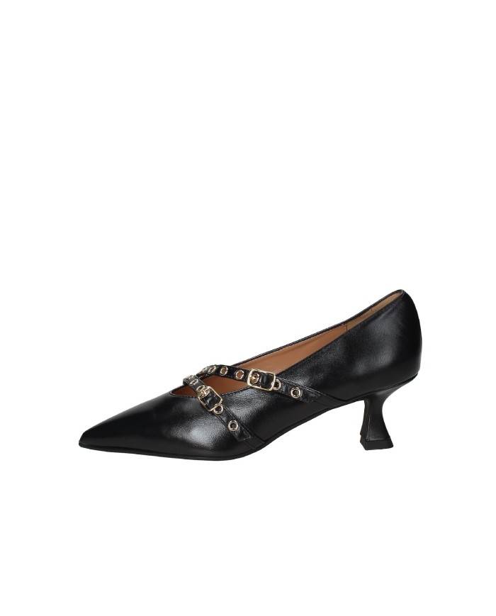 Il Borgo Firenze 15210 Décolleté con cinturini borchiati in pelle Nero Il Borgo Firenze 15210 Décolleté con cinturini borchiati in pelle Nero