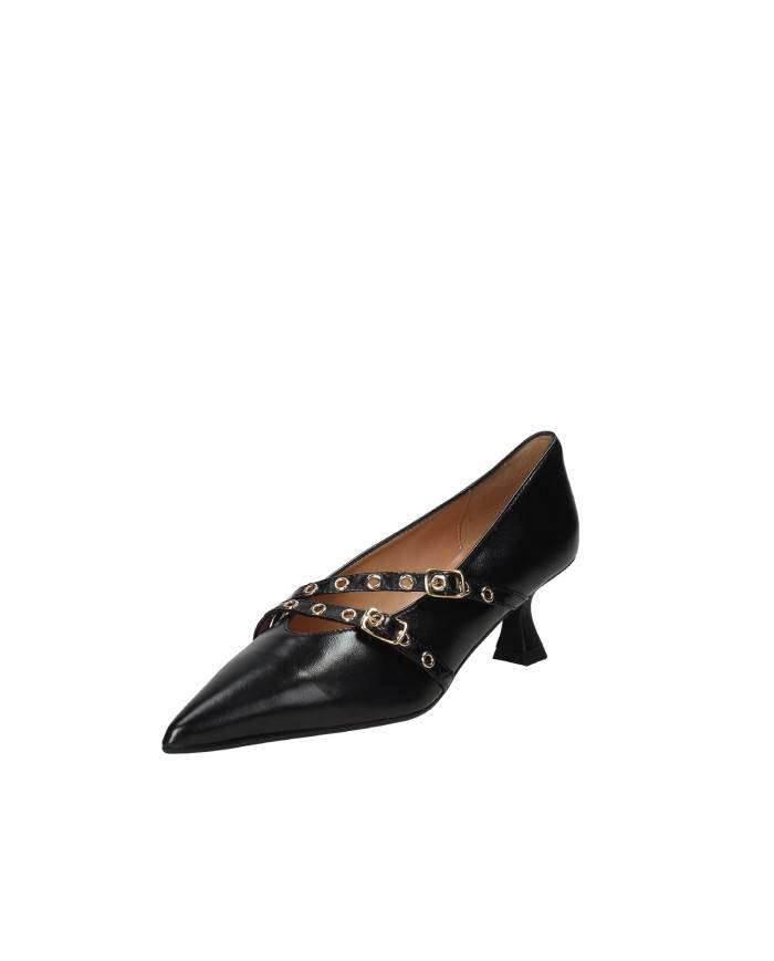 Il Borgo Firenze 15210 Décolleté con cinturini borchiati in pelle Nero Il Borgo Firenze 15210 Décolleté con cinturini borchiati in pelle Nero