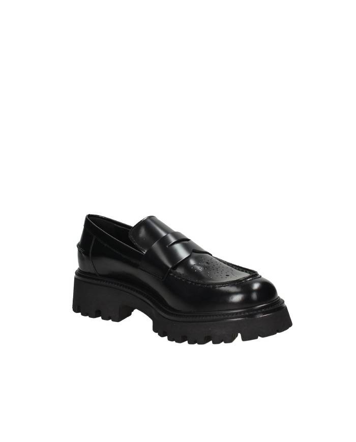 VSL 7820 Mocassino college carrarmato in pelle lucidata Nero VSL 7820 Mocassino college carrarmato in pelle lucidata Nero