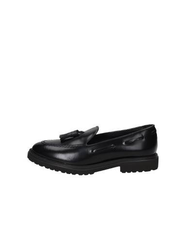 VSL 7822 Mocassino donna con nappe in pelle lucidata Nero VSL 7822 Mocassino donna con nappe in pelle lucidata Nero