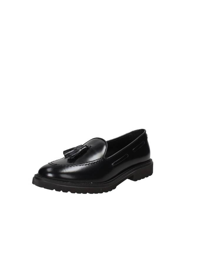 VSL 7822 Mocassino donna con nappe in pelle lucidata Nero VSL 7822 Mocassino donna con nappe in pelle lucidata Nero