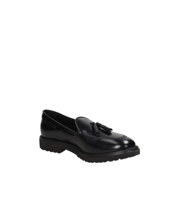 VSL 7822 Mocassino donna con nappe in pelle lucidata Nero VSL 7822 Mocassino donna con nappe in pelle lucidata Nero