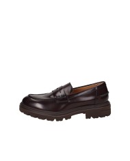 VSL 7858 Mocassino donna carrarmato in pelle lucidata Bordeaux