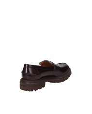 VSL 7858 Mocassino donna carrarmato in pelle lucidata Bordeaux